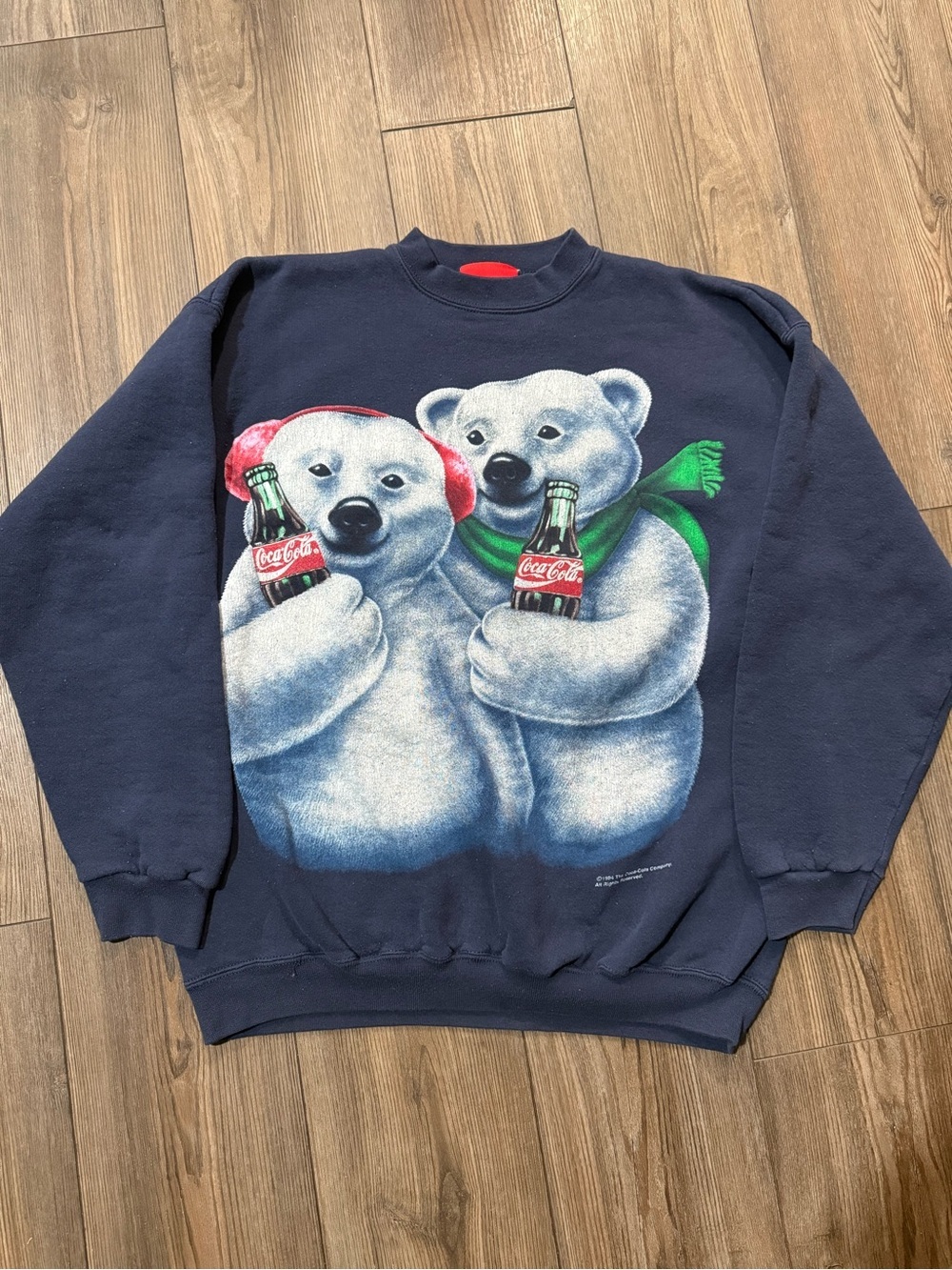Vintage 1994 Coca-Cola Polar Bear Crewneck Sweatshirt Made In USA Large